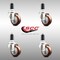Service Caster 3 Inch 316SS Maroon Polyurethane Swivel 1-3/8 Inch Expanding Stem Caster Set SCC SCC-SS316EX20S314-PPUB-MRN-138-4 - alternate 3